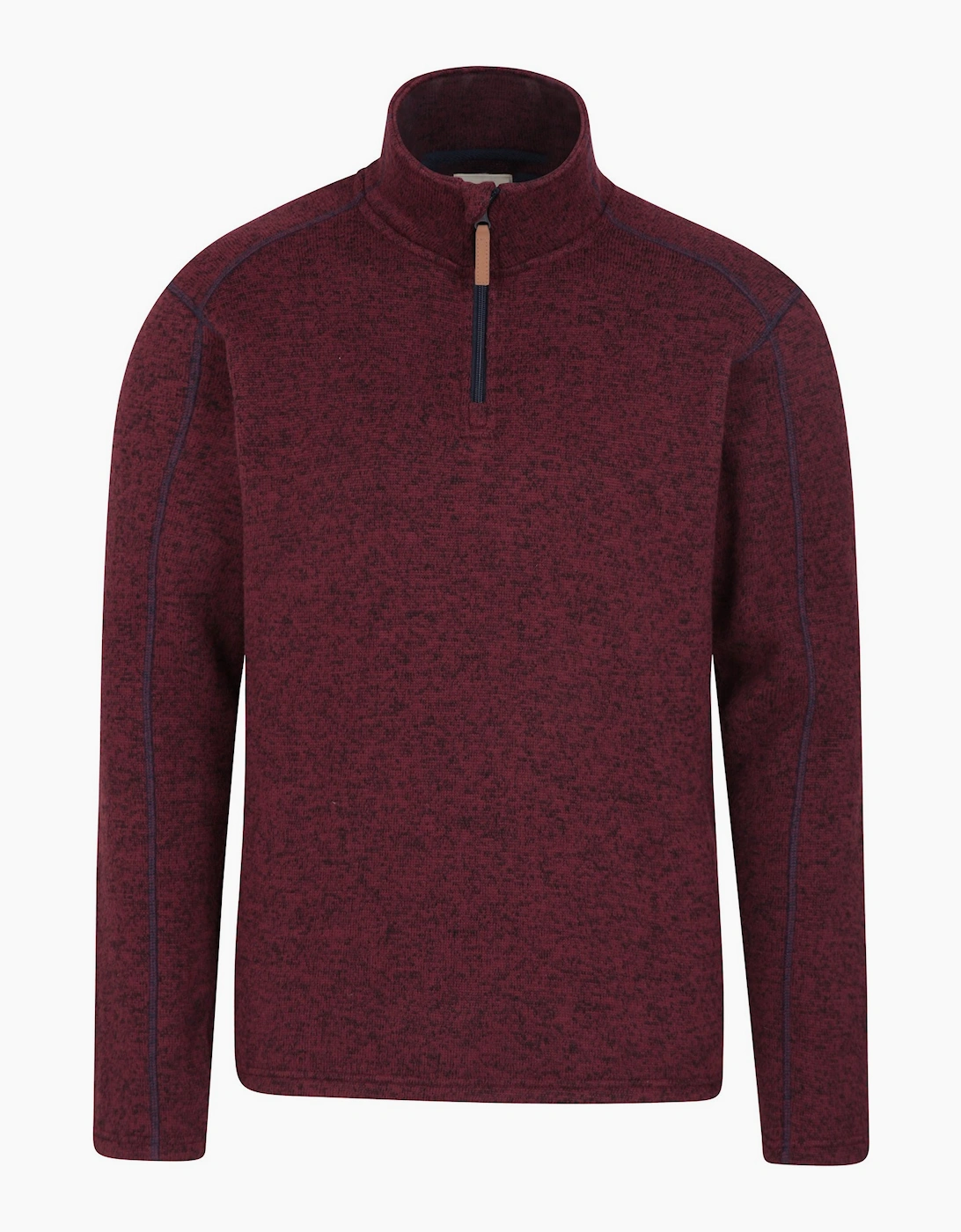 Mountain Warehouse Men's Red Idris Ii Half Zip Fleece Top - Size: Xxs