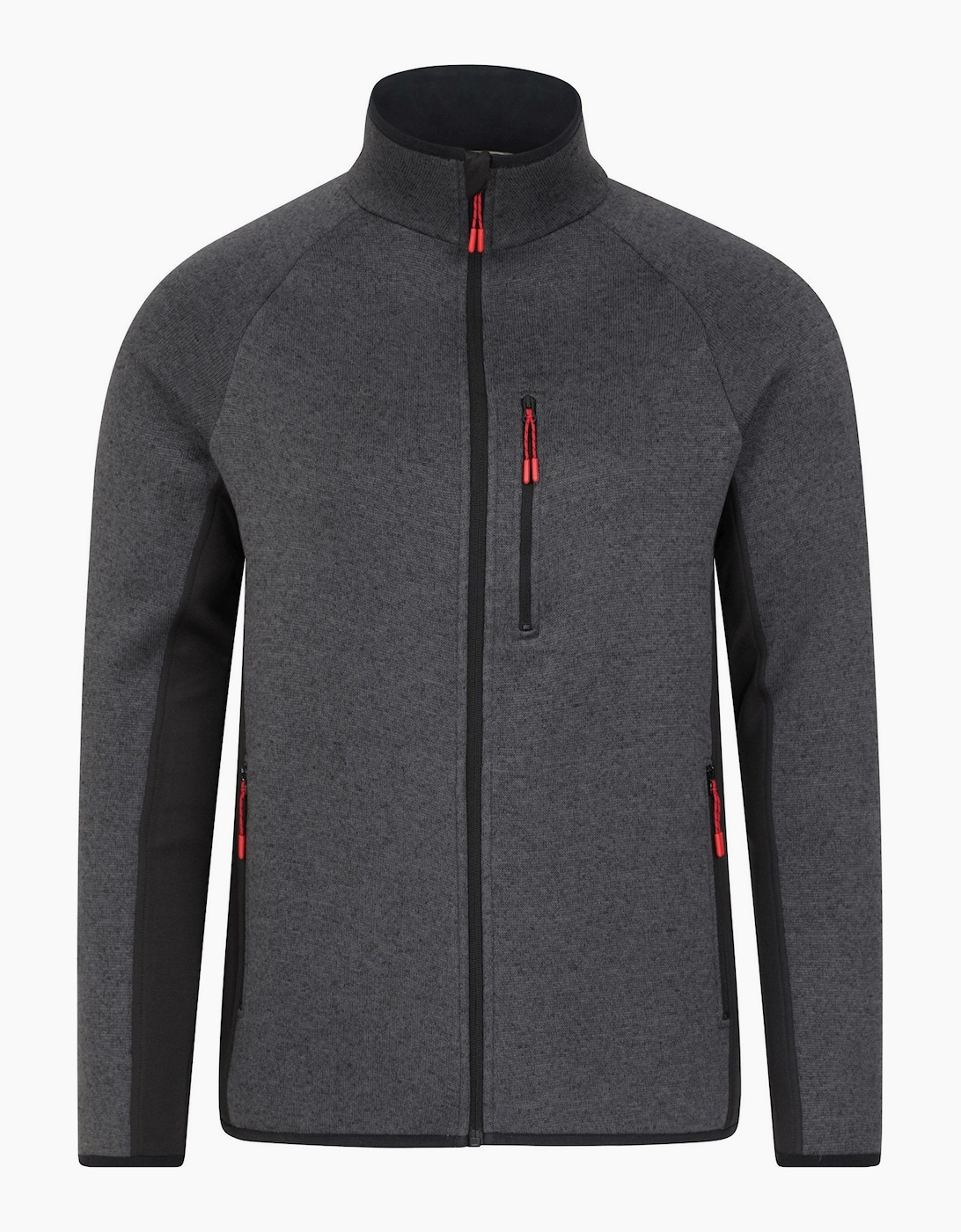 Mountain Warehouse Men's Black Treston Full Zip Fleece Jacket  Xl