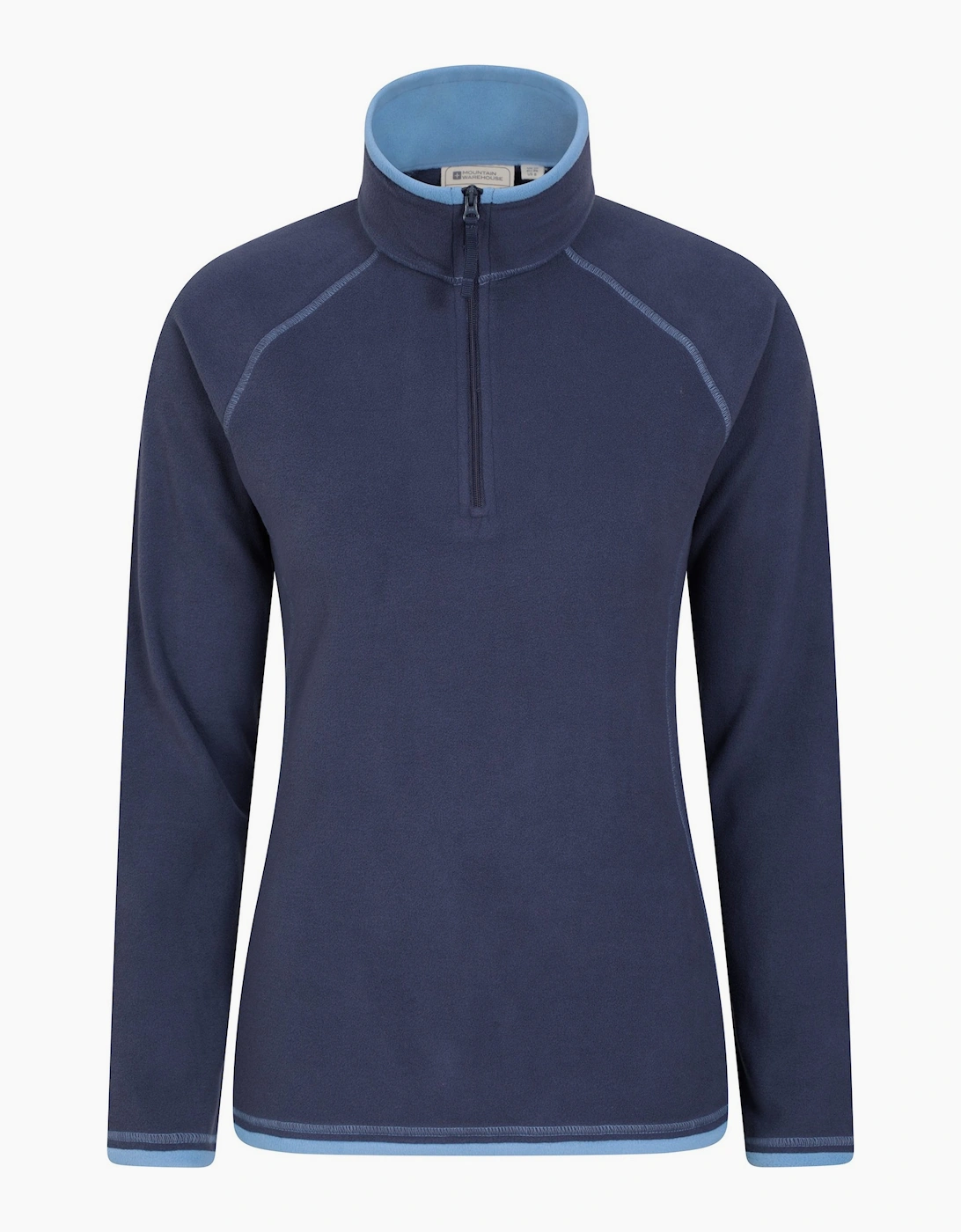 Mountain Warehouse Women's Navy / Montana Half Zip Fleece Top - Size: 22