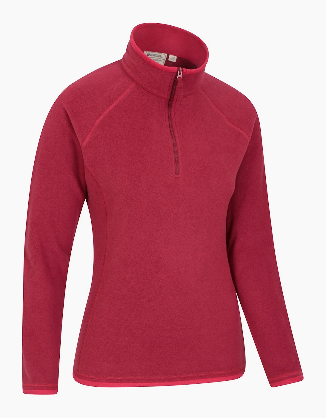 Mountain Warehouse Women's Dark/Red Montana Half Zip Fleece Top - 14 Uk - 100% Polyester - Image 2