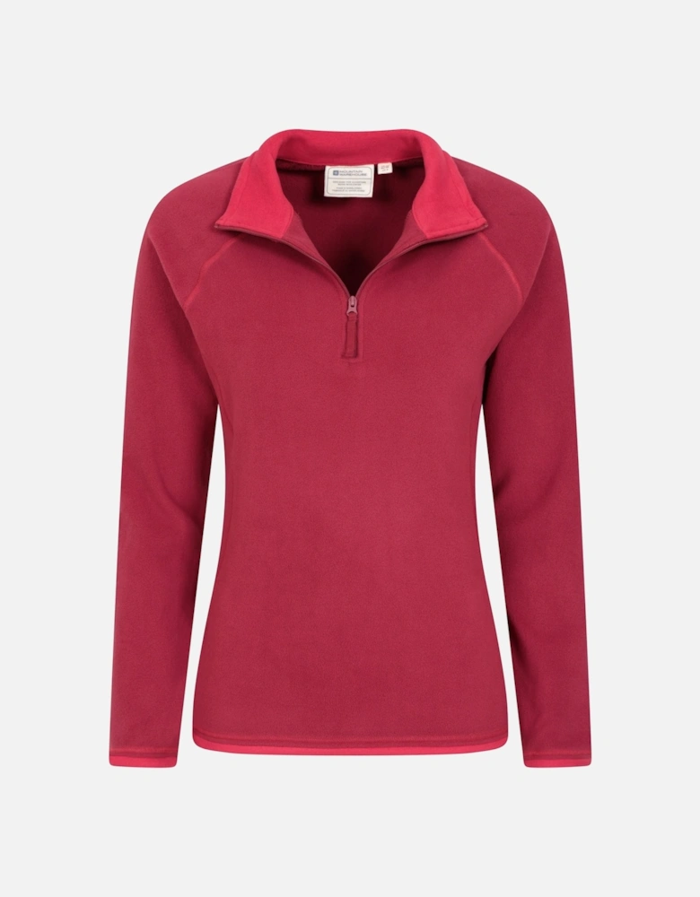 Womens/Ladies Montana Half Zip Fleece Top