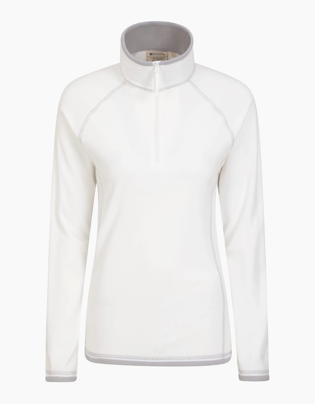 Mountain Warehouse Women's Cream / Montana Half Zip Fleece Top - Size: 22