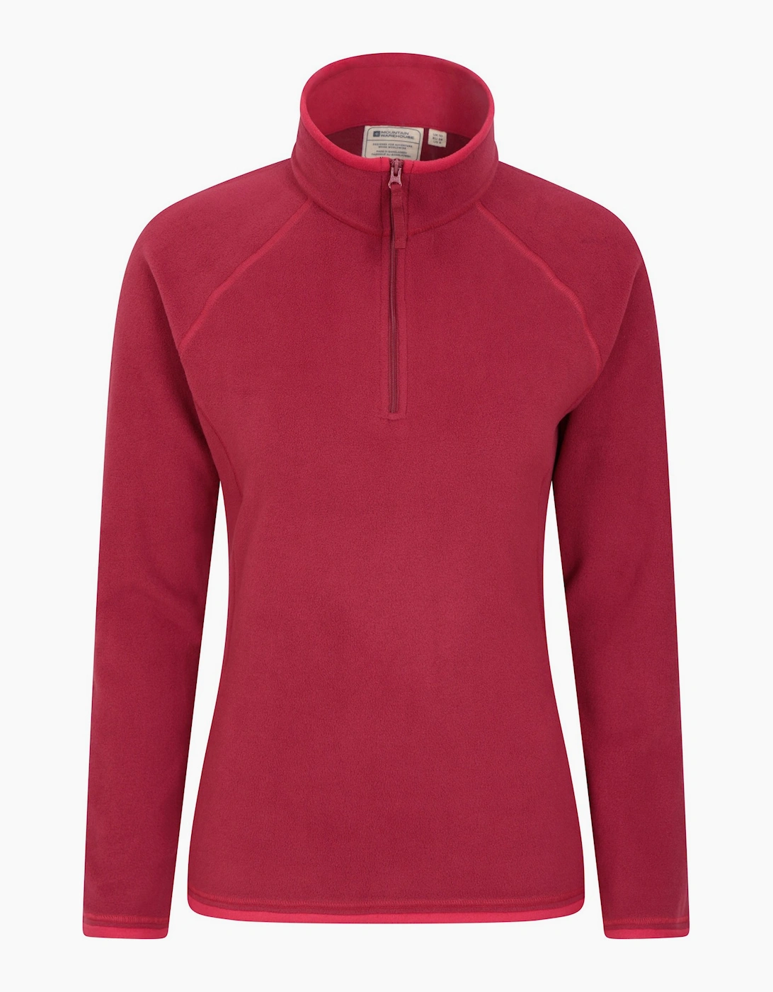 Mountain Warehouse Women's Red / Montana Half Zip Fleece Top - Size: 14