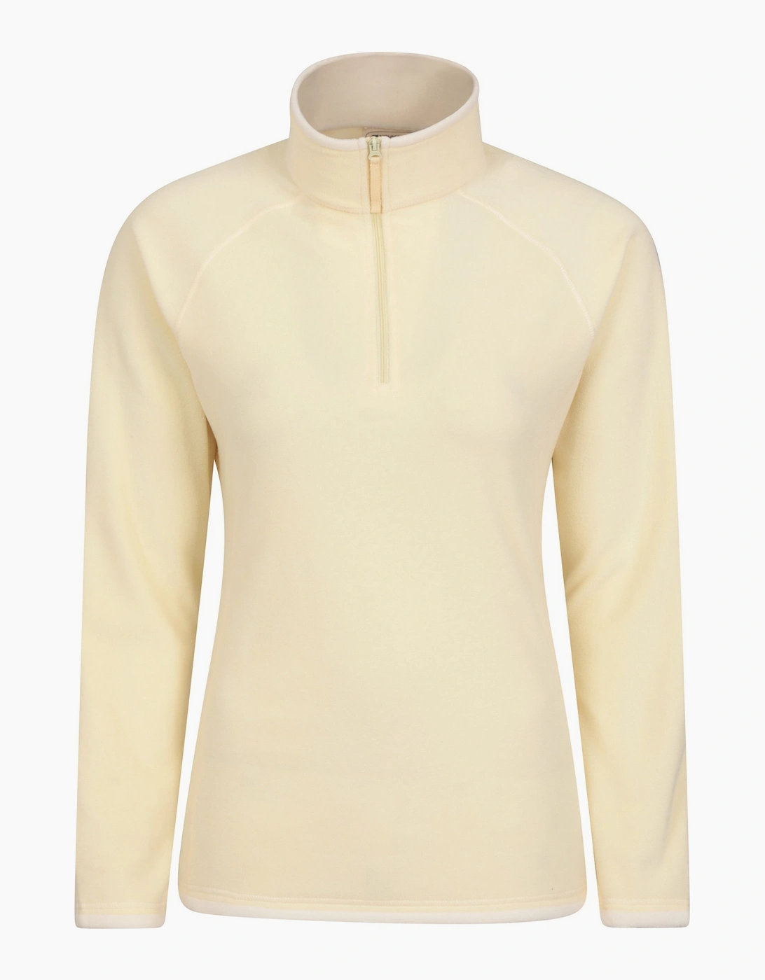 Mountain Warehouse Women's Yellow / Montana Half Zip Fleece Top - Size: 16