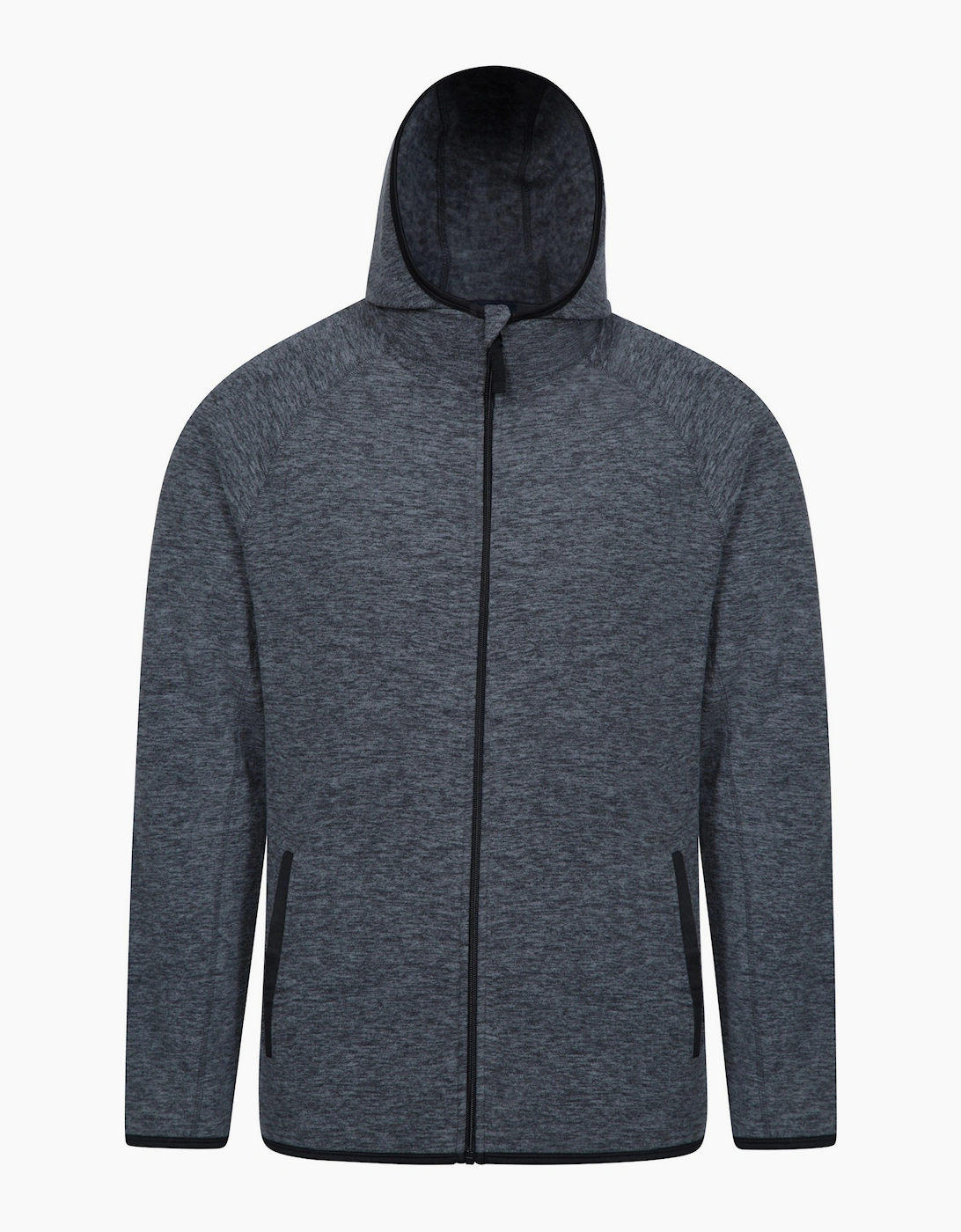 Men's Mountain Warehouse Mens Snowdon II Full Zip Hoodie - Black - Size: 44