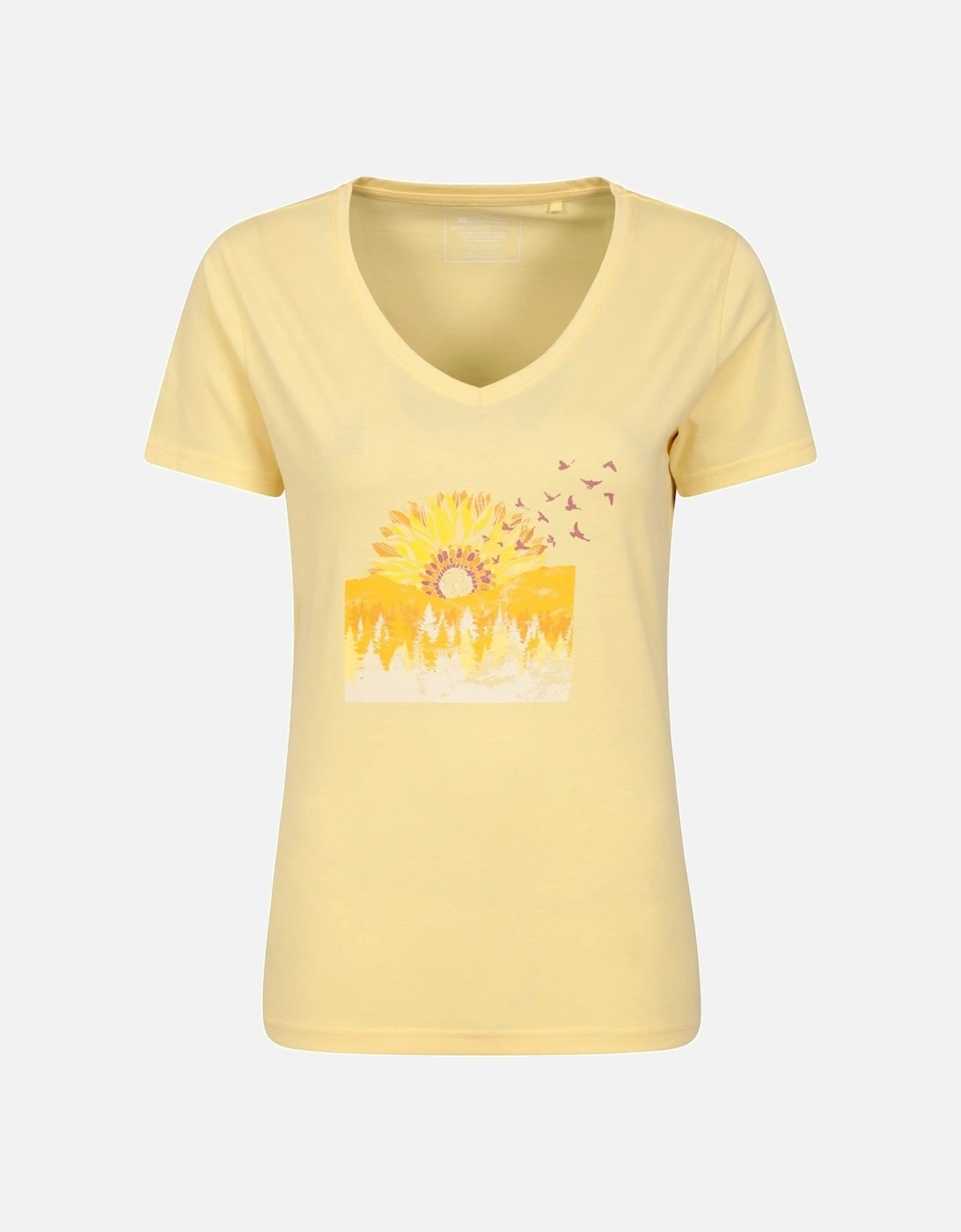 Womens/Ladies Sunflower T-Shirt, 6 of 5