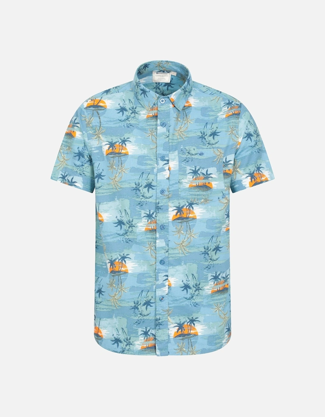 Mens Hawaiian Short-Sleeved Shirt, 6 of 5