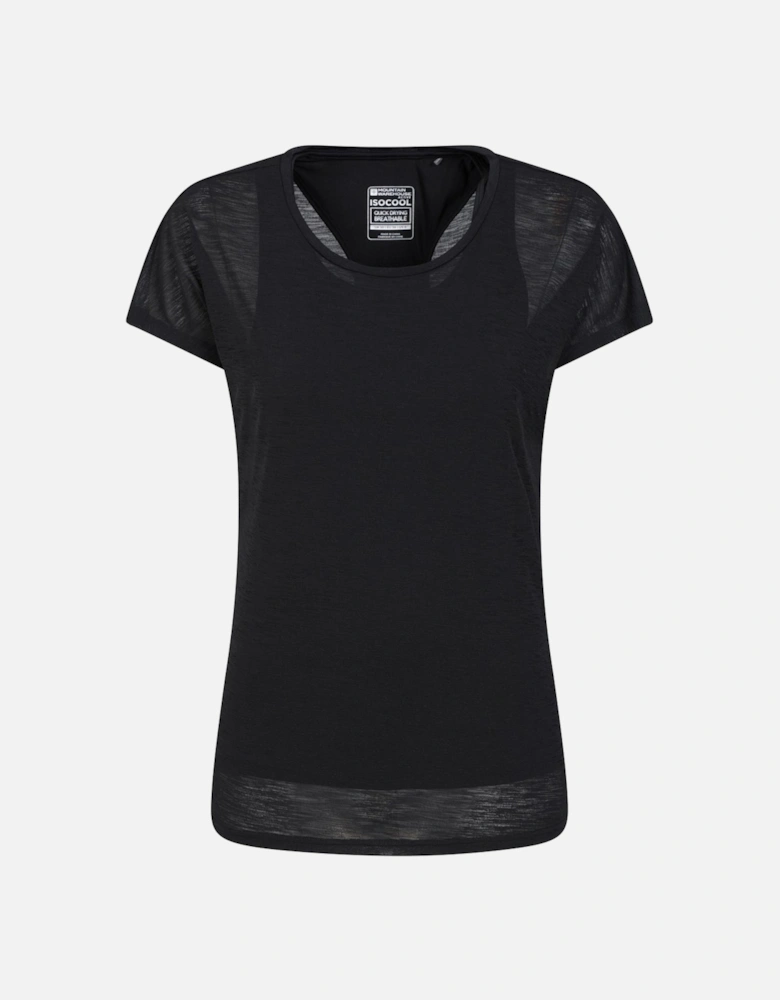 Womens/Ladies Double Layered T-Shirt