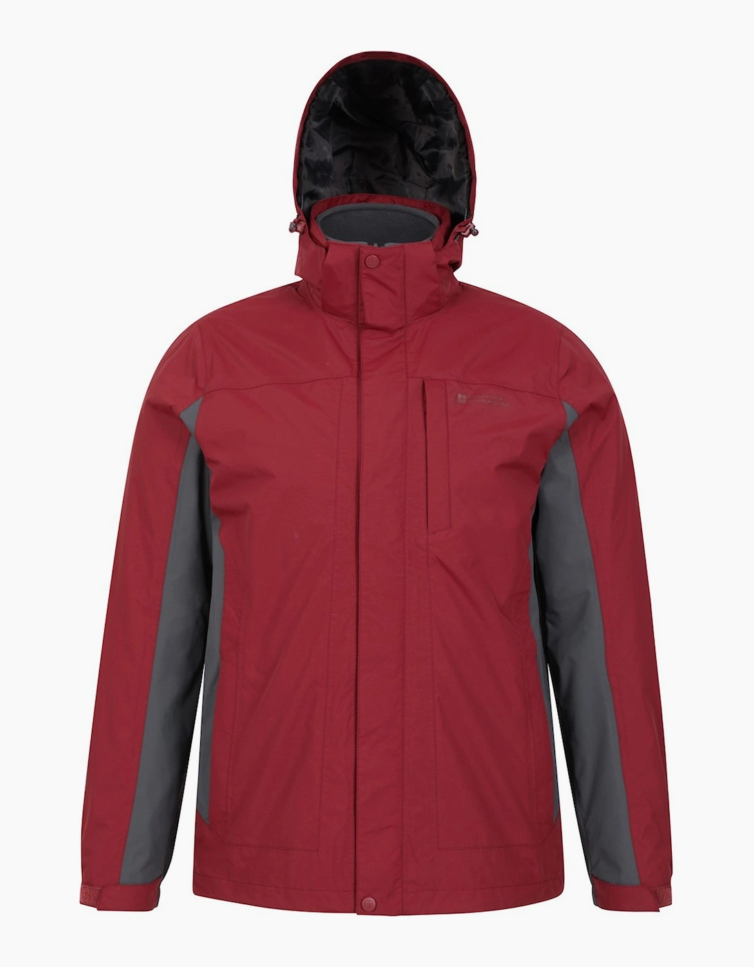 Mountain Warehouse Men's Mountain Warehouse Mens Thunderstorm 3 in 1 Waterproof Jacket - Red