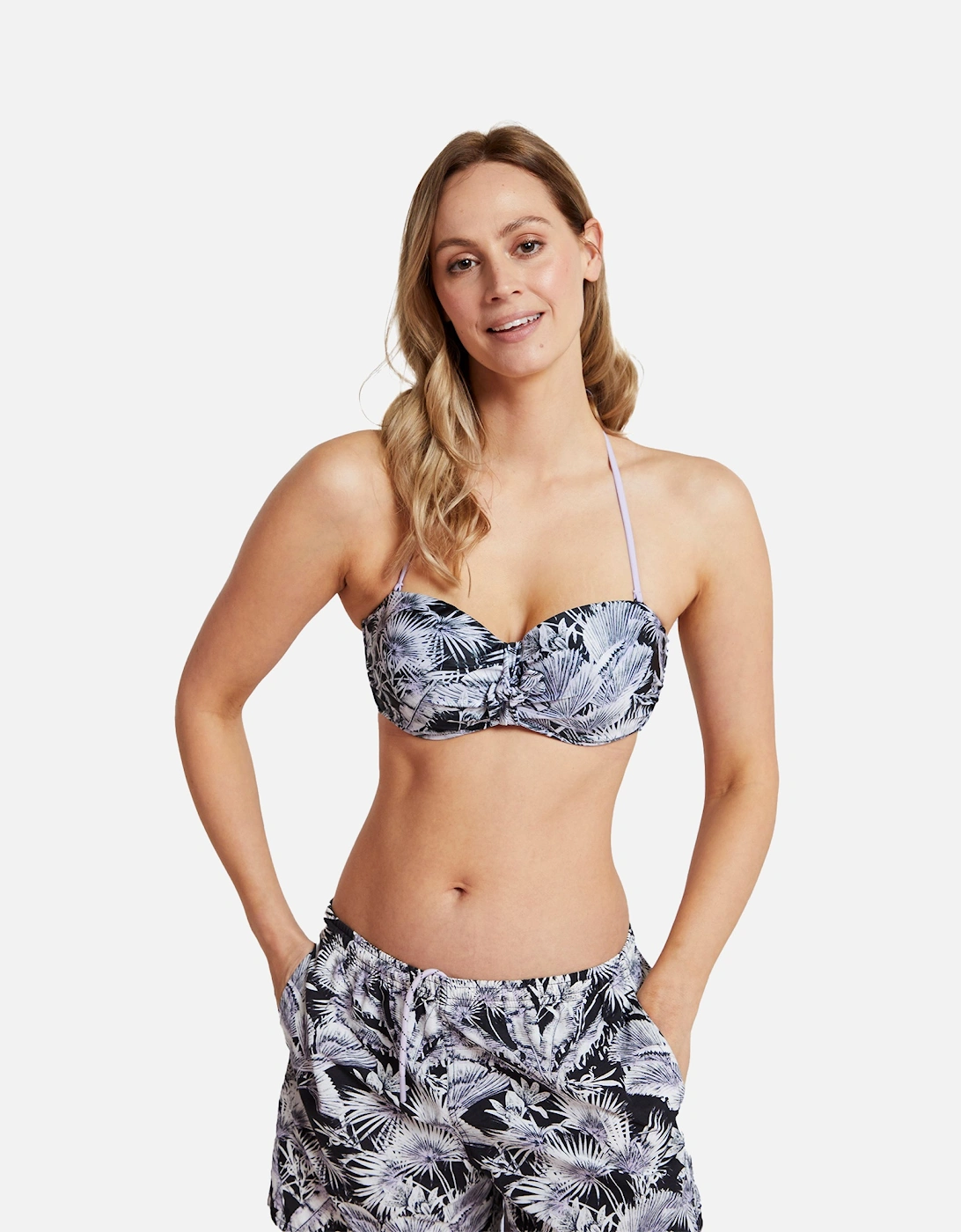 Womens/Ladies Docks Monochrome Bikini Top