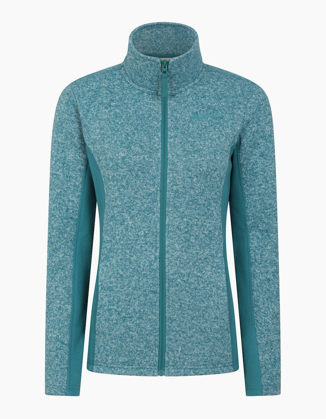 Mountain Warehouse Women's Blue/Green / Idris Panelled Fleece Jacket - Size 10
