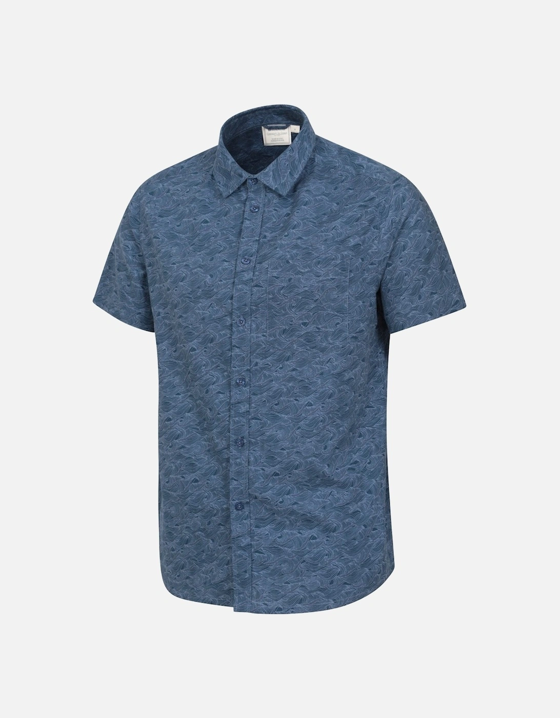 Mens Wave Short-Sleeved Shirt