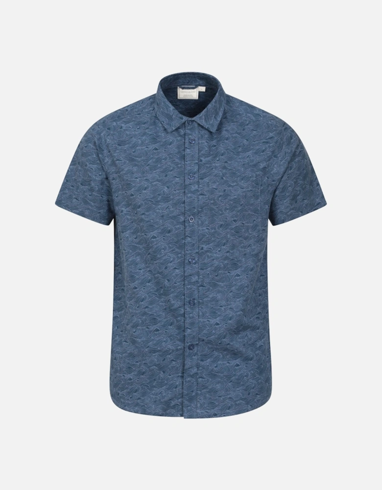 Mens Wave Short-Sleeved Shirt