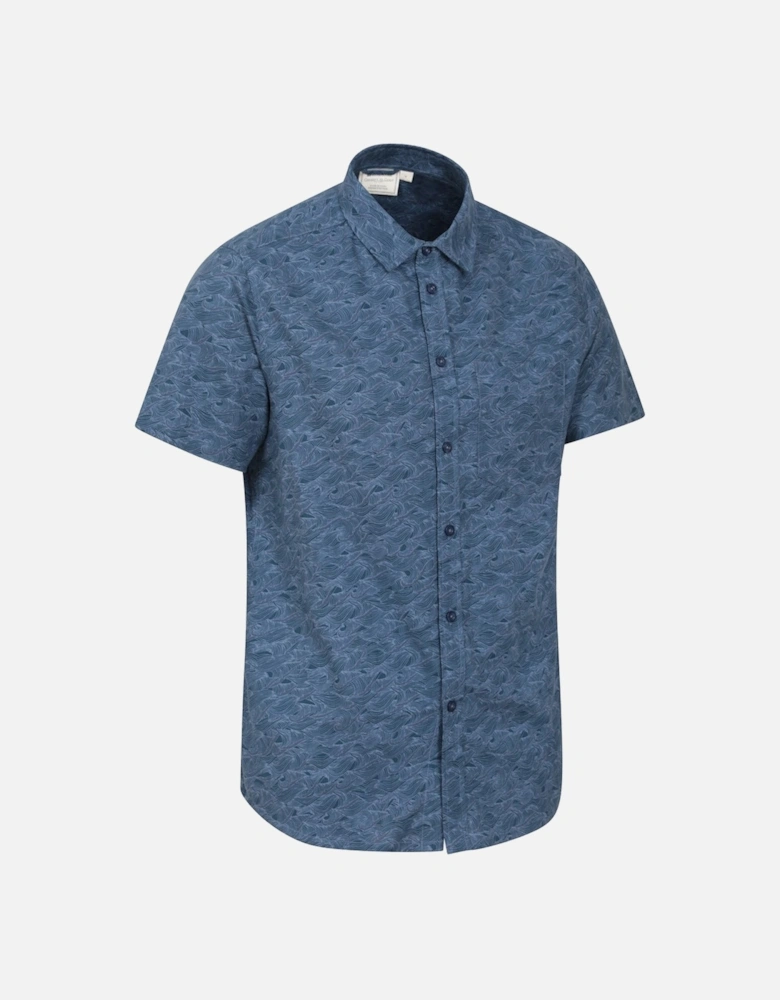 Mens Wave Short-Sleeved Shirt