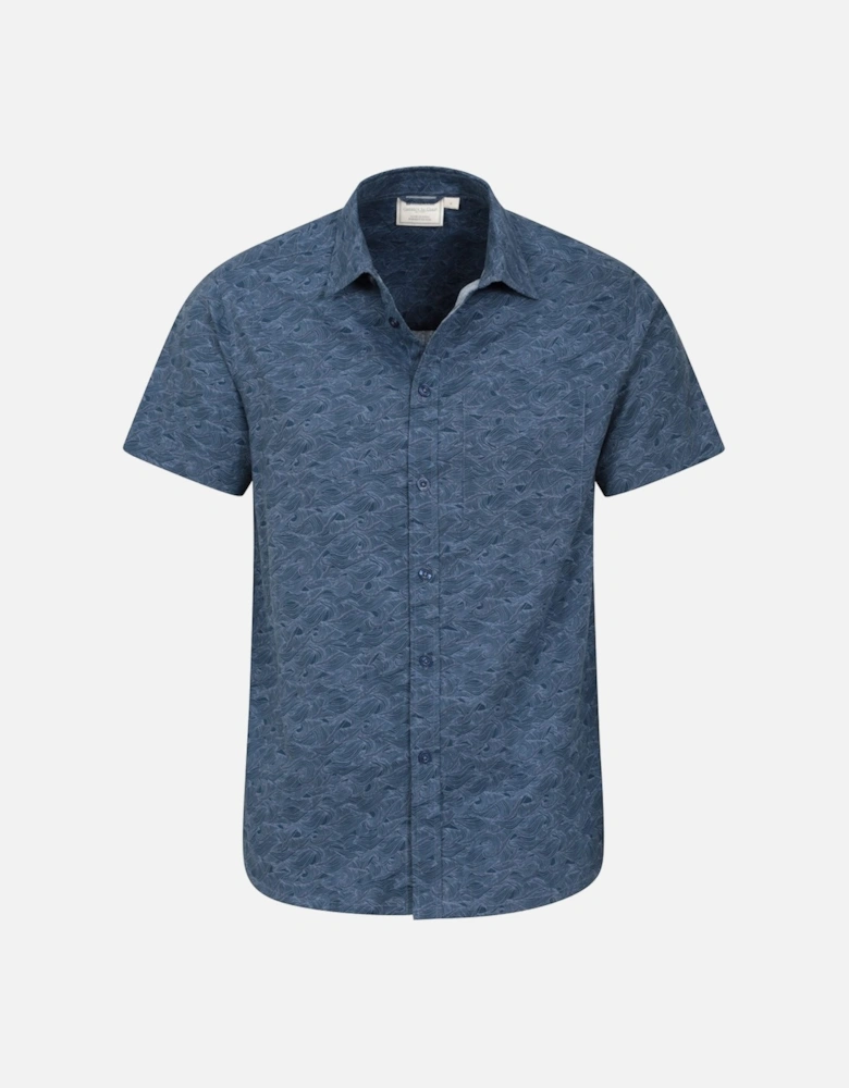 Mens Wave Short-Sleeved Shirt