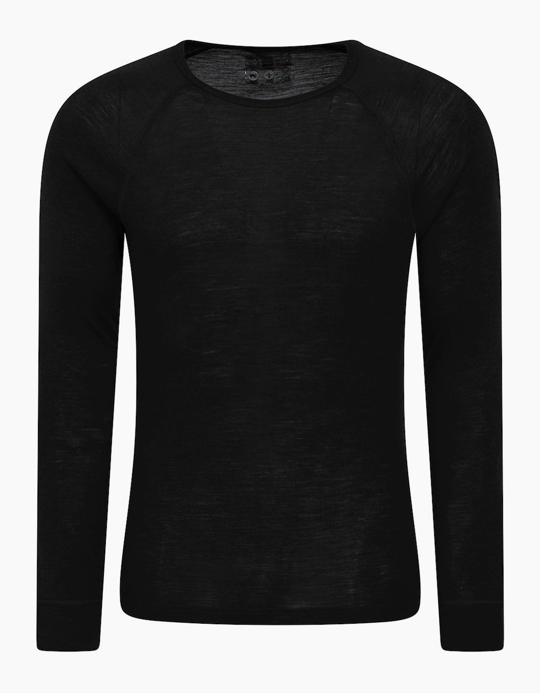 Mountain Warehouse Men's Mountain Warehouse Mens Merino Wool Thermal Top - Black