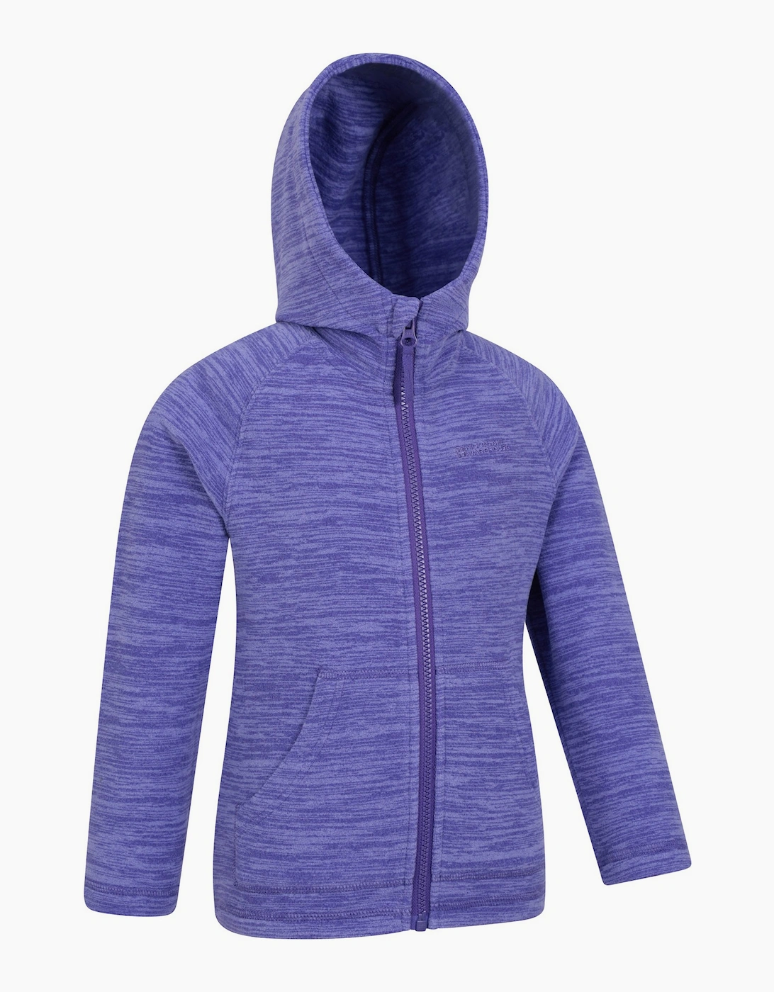 Mountain Warehouse Purple Childrens/Kids Snowdonia Ii Full Zip Hoodie - 13 Years - 100% Polyester - Image 2