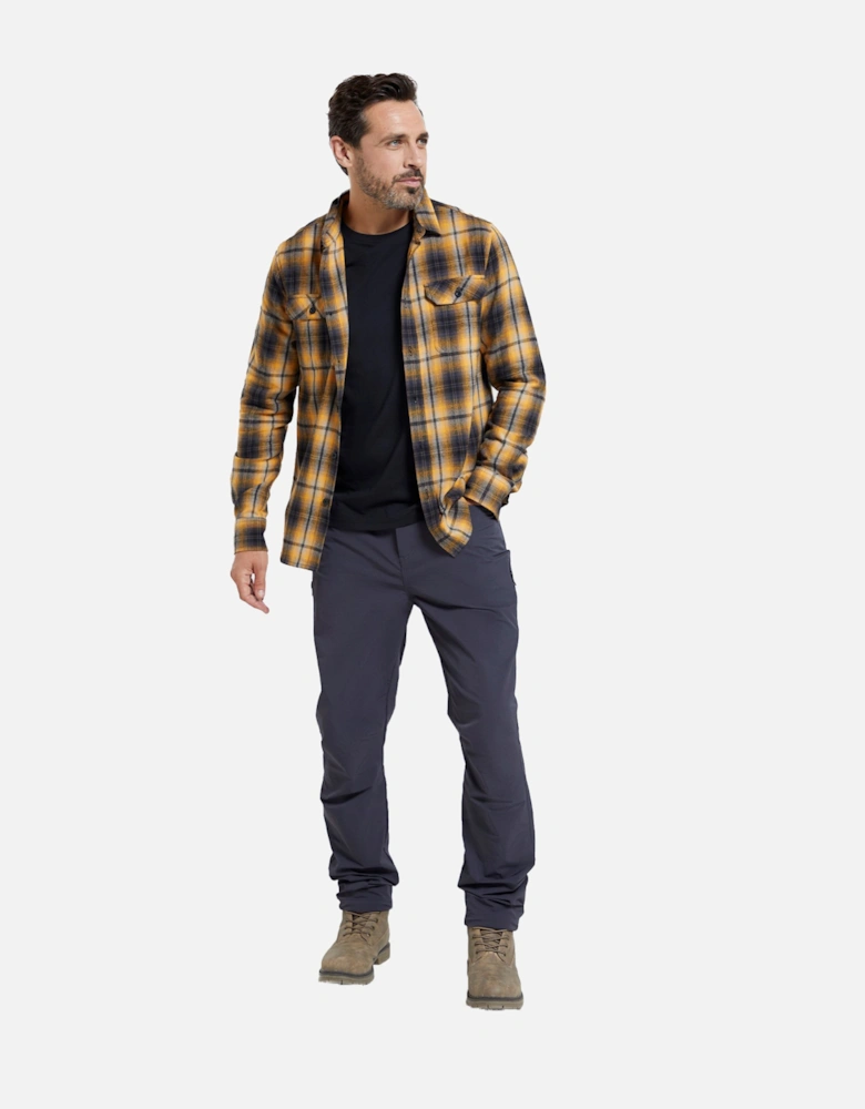 Mens Trace Flannel Long-Sleeved Shirt