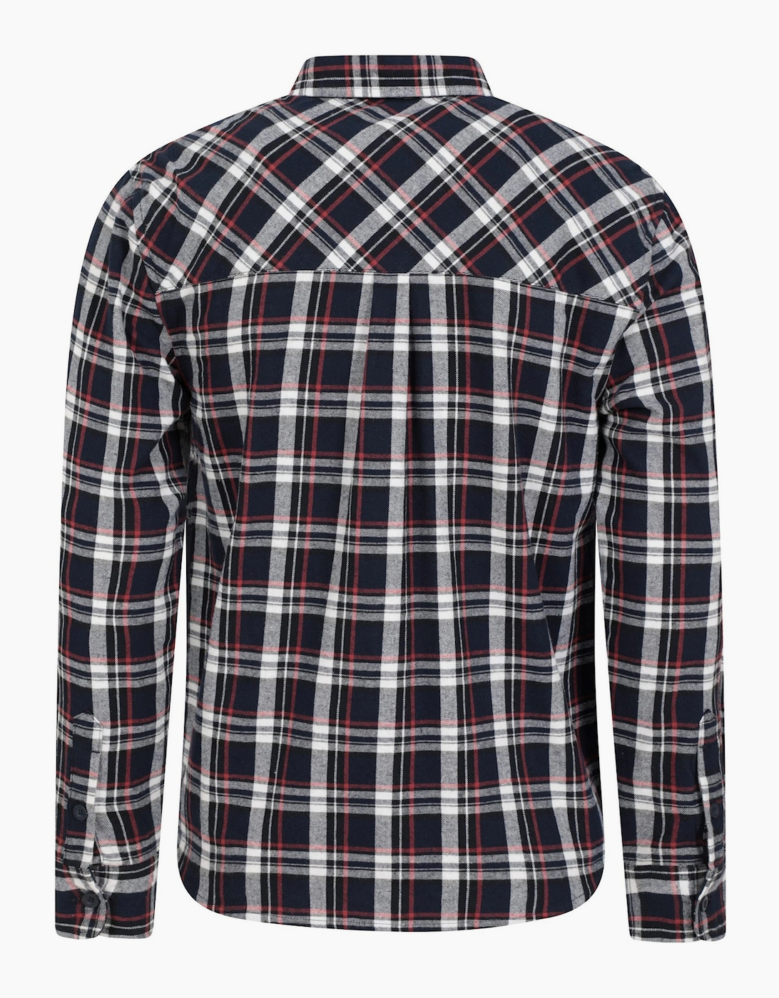 Mountain Warehouse Men's Blue Trace Flannel Long-Sleeved Shirt - Size Regular/36
