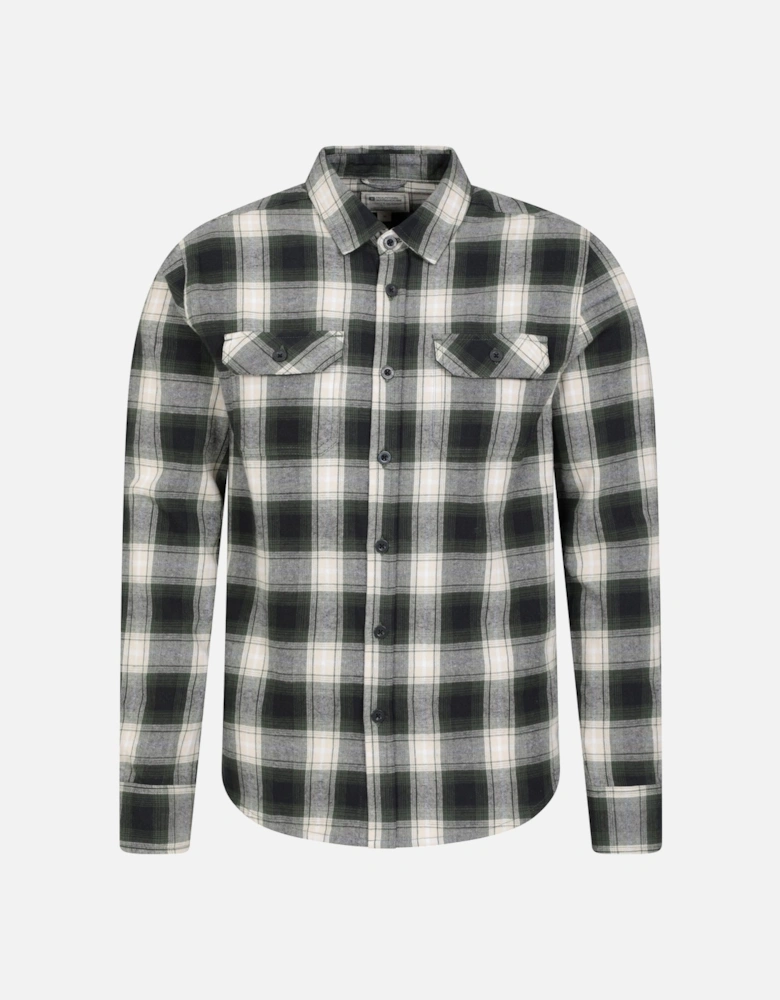 Mens Trace Flannel Long-Sleeved Shirt