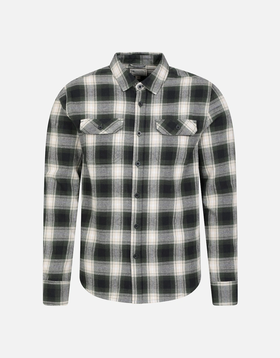 Mens Trace Flannel Long-Sleeved Shirt, 6 of 5
