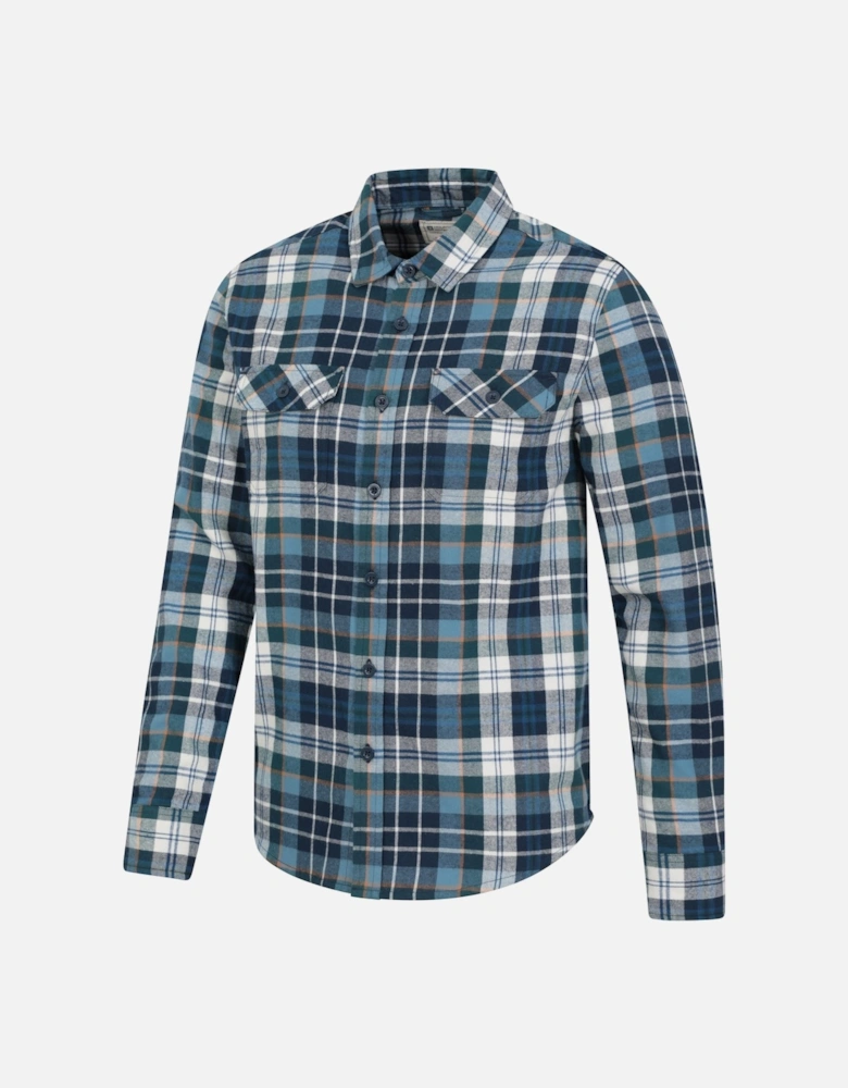 Mens Trace Flannel Long-Sleeved Shirt