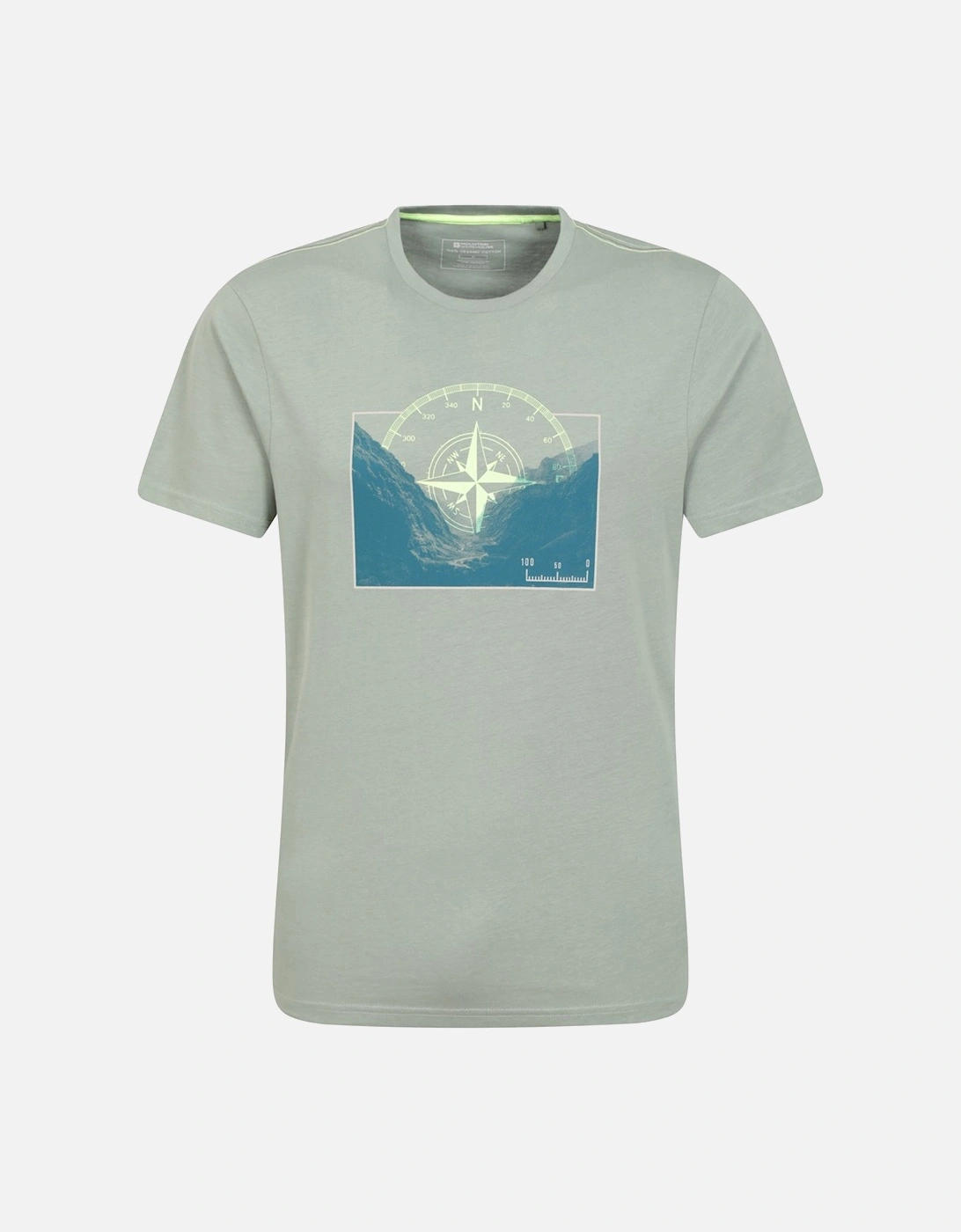 Mens Compass Organic T-Shirt, 6 of 5