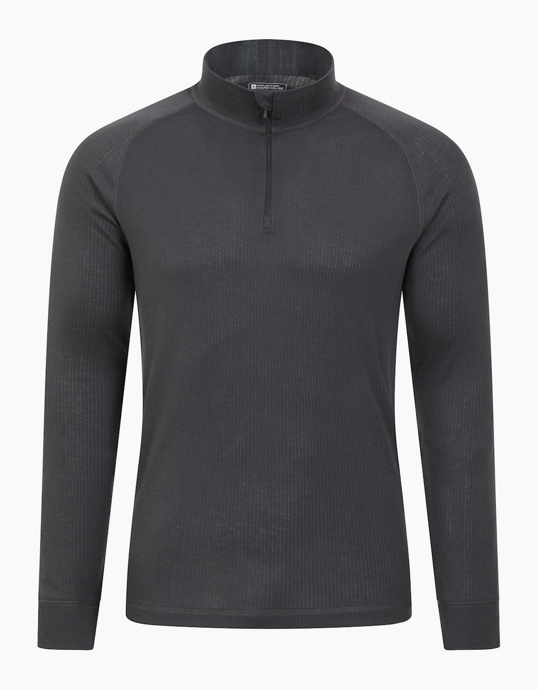 Mountain Warehouse Men's Grey Talus Zip Neck Long-Sleeved Thermal Top - Size: 4XL