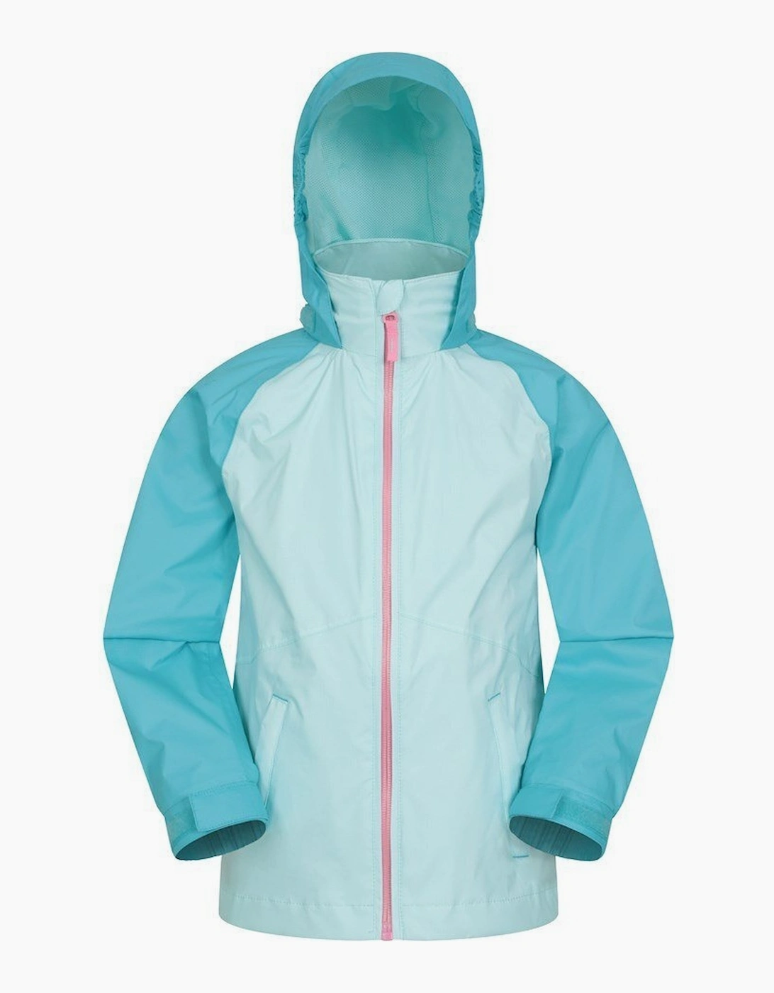 Mountain Warehouse Girls Blue Childrens/ Torrent Ii Waterproof Jacket - Size: 3 Years/4 Years Kids