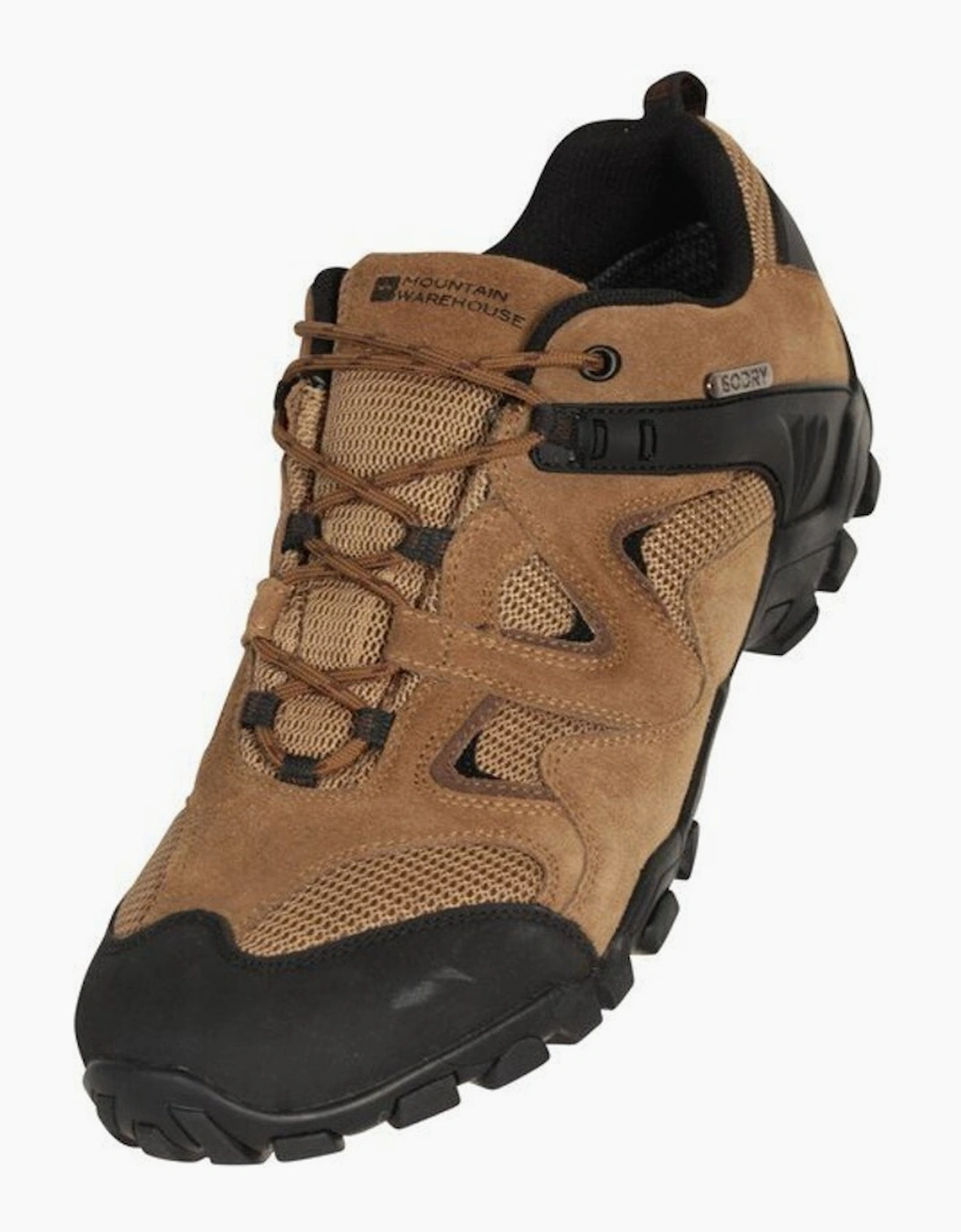 Mountain Warehouse Men's Mountain Warehouse Mens Curlews Waterproof Suede Walking Shoes - Cream