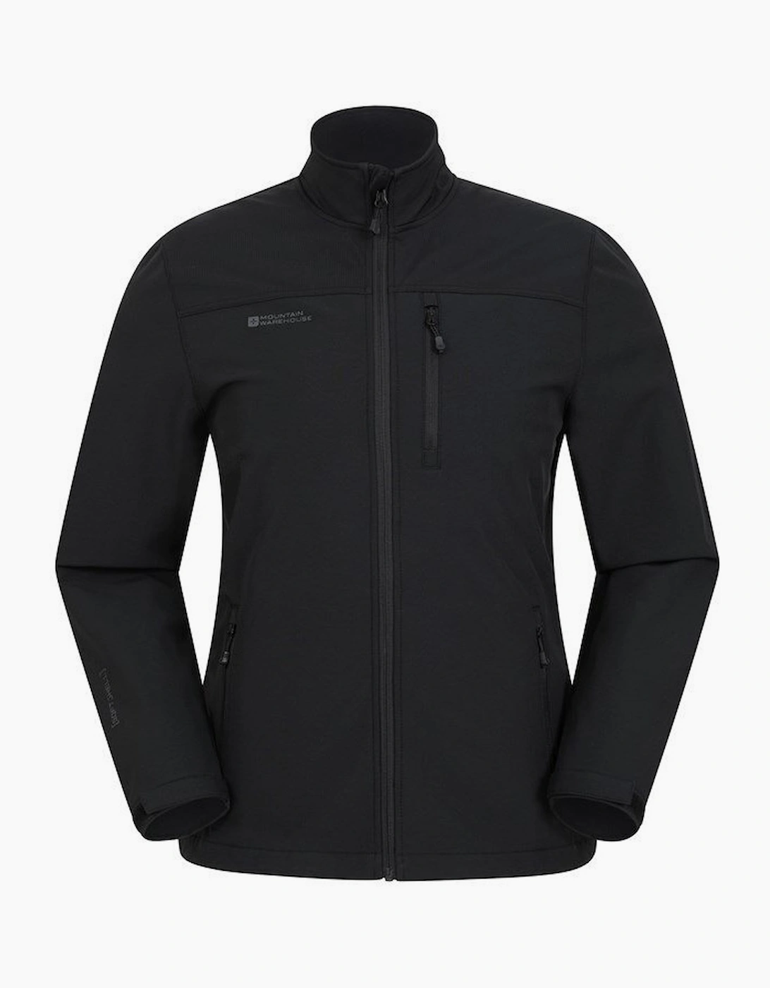 Mountain Warehouse Men's Black Grasmere Soft Shell Jacket - Size: 38/Regular
