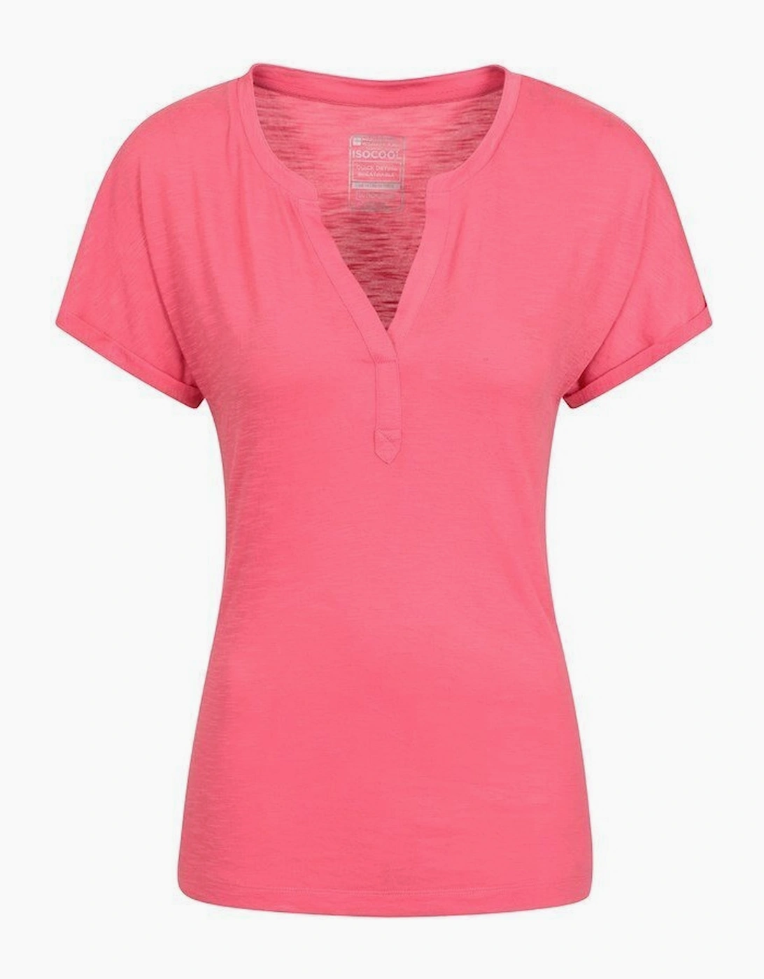 Mountain Warehouse Women's Pink / Skye Slub T-Shirt - Size 8