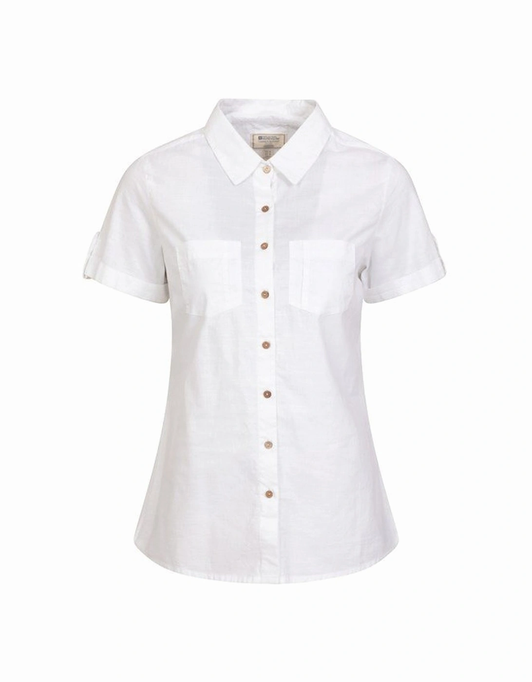 Womens/Ladies Coconut Short-Sleeved Shirt, 6 of 5