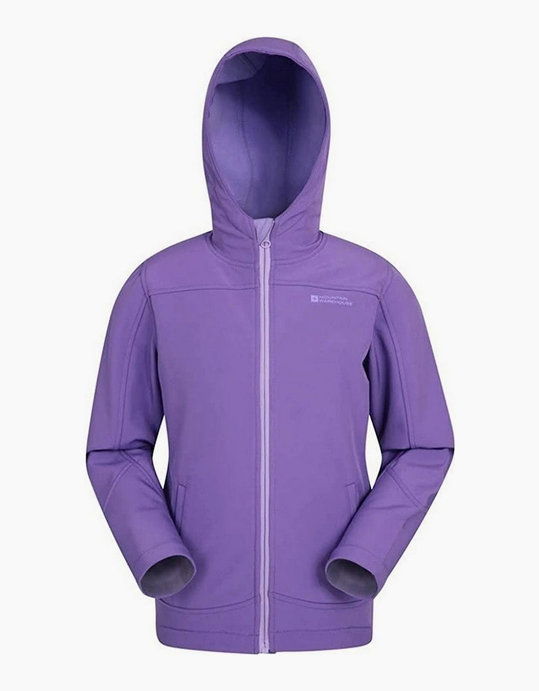 Mountain Warehouse Unisex Purple Childrens/ Exodus Water Resistant Soft Shell Jacket - Size: 13 Years Kids