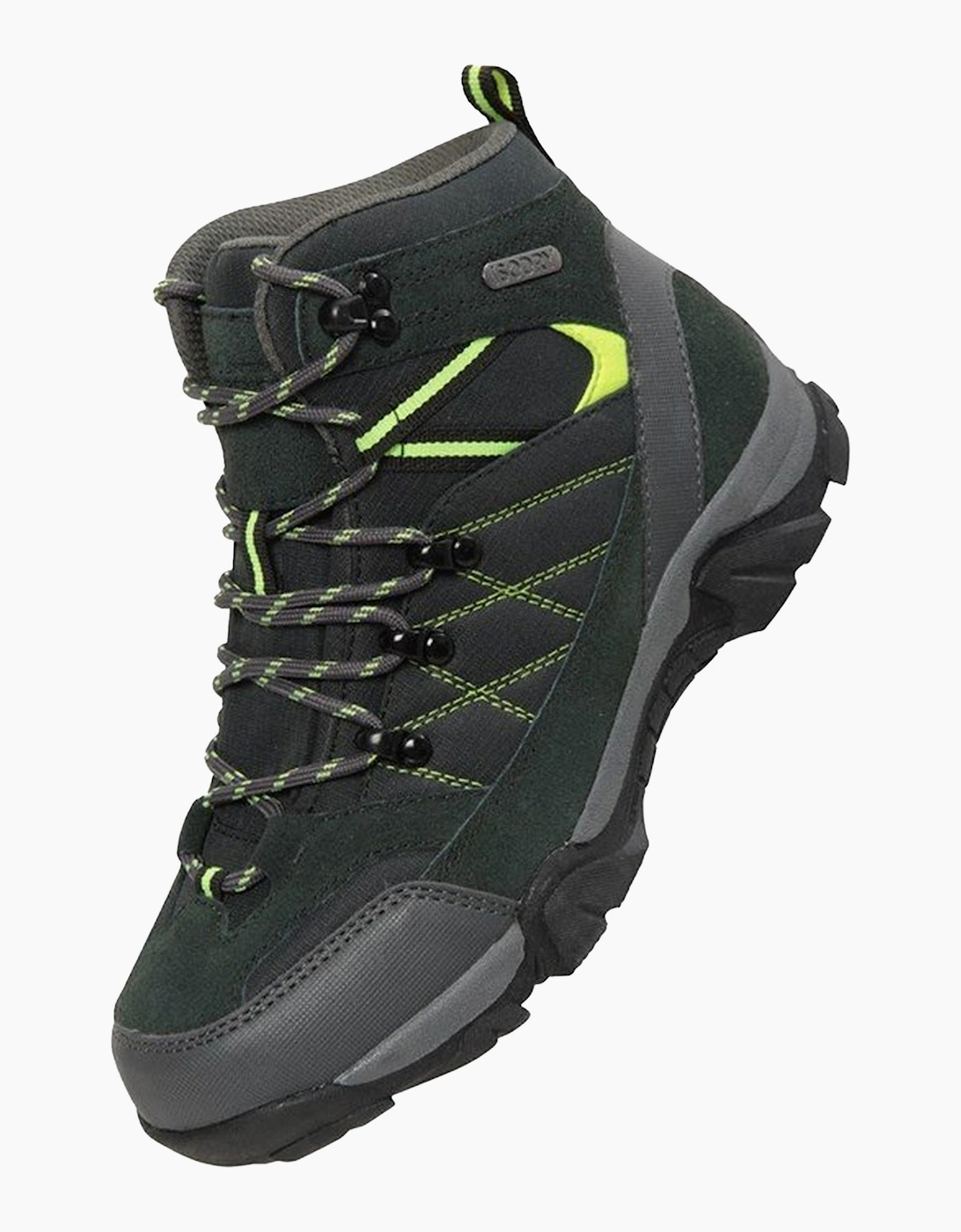 Mountain Warehouse Girls Green 'S Childrens/ Trail Suede Walking Boots - : 13 Size 13 Uk Child Kids