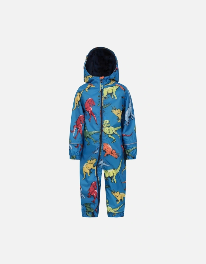 Childrens/Kids Puddle Dinosaur Rain Suit