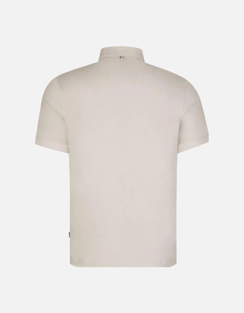 Press 53 Mercerized Cotton Cream Polo Shirt