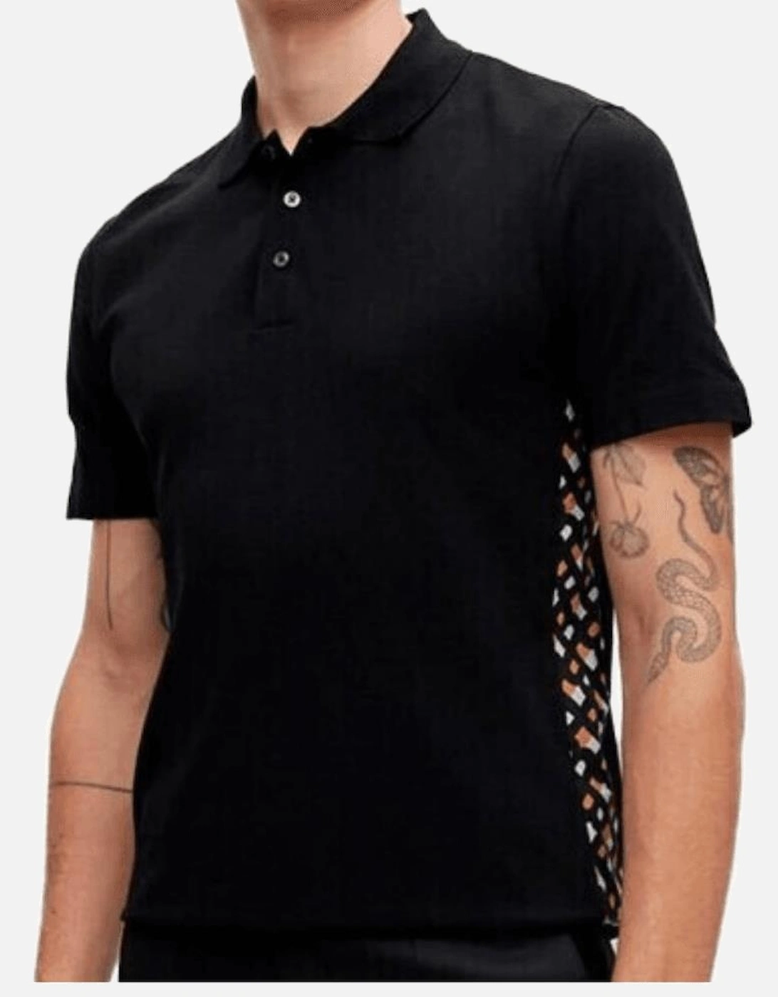 Parlay 184 Pique Cotton Black Polo Shirt
