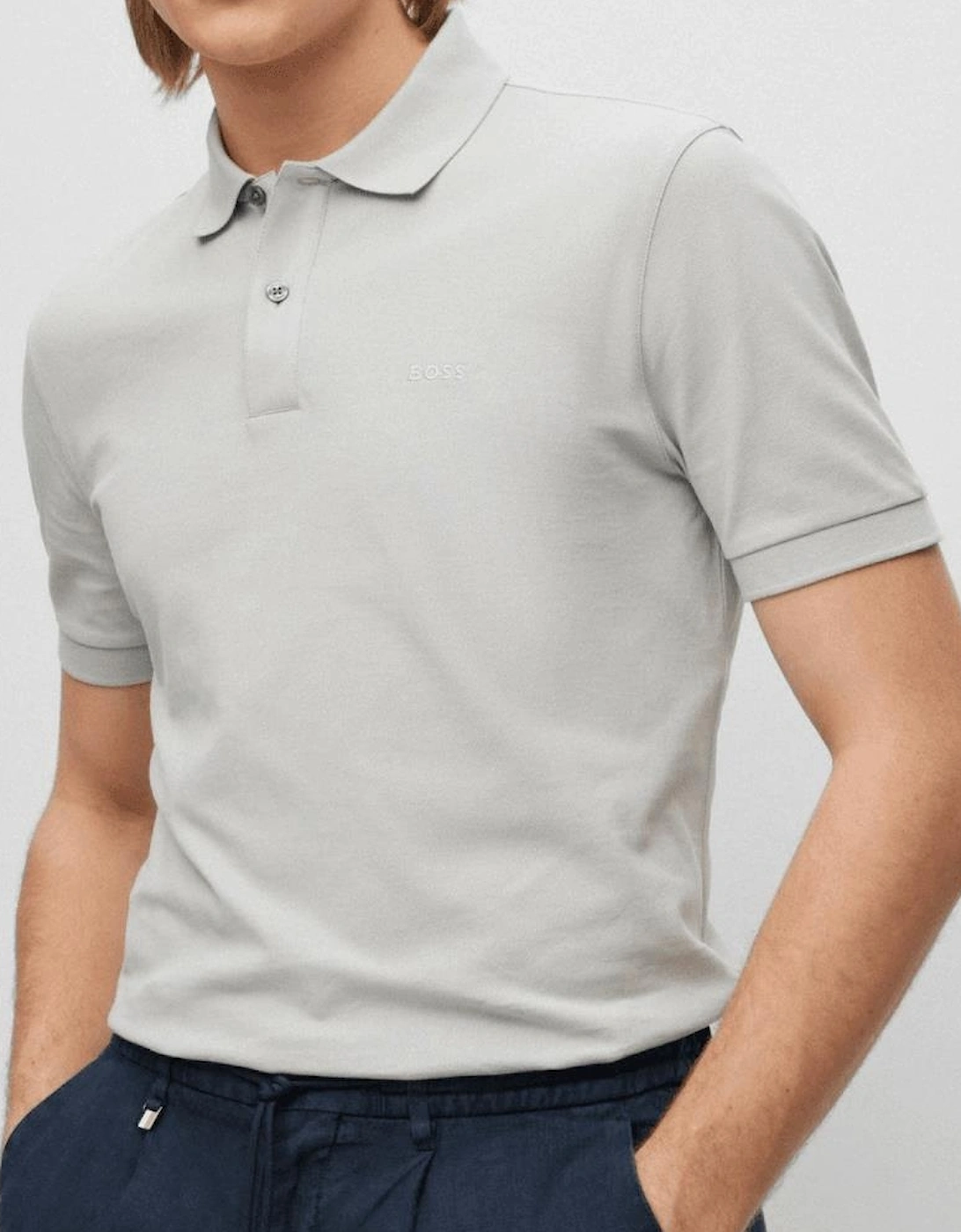 Pallas Cotton Grey Polo Shirt