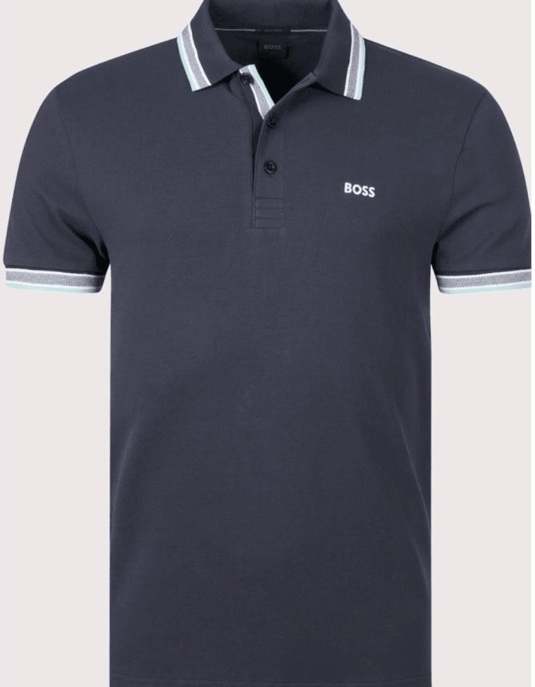 Paddy Collar Design Navy Polo Shirt