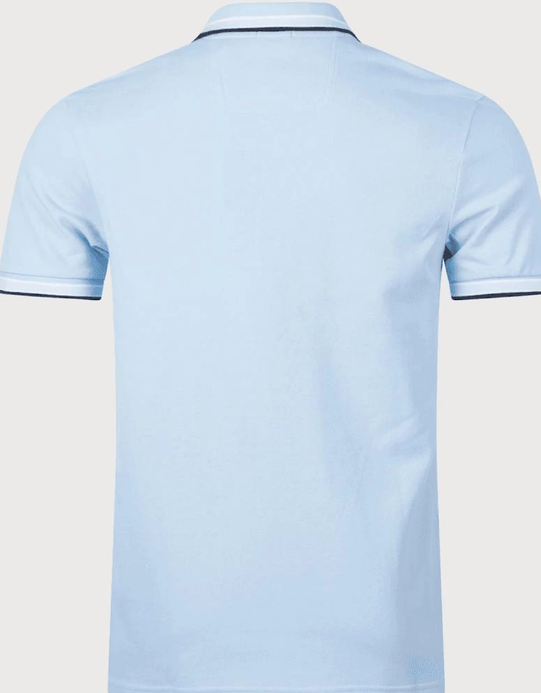 Paddy Collar Design Sky Blue Polo Shirt