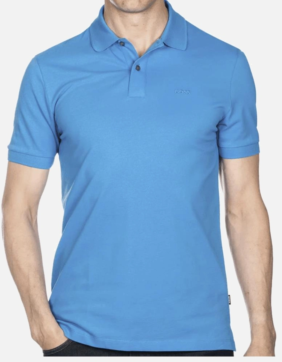 Pallas Cotton Aqua Blue Polo Shirt