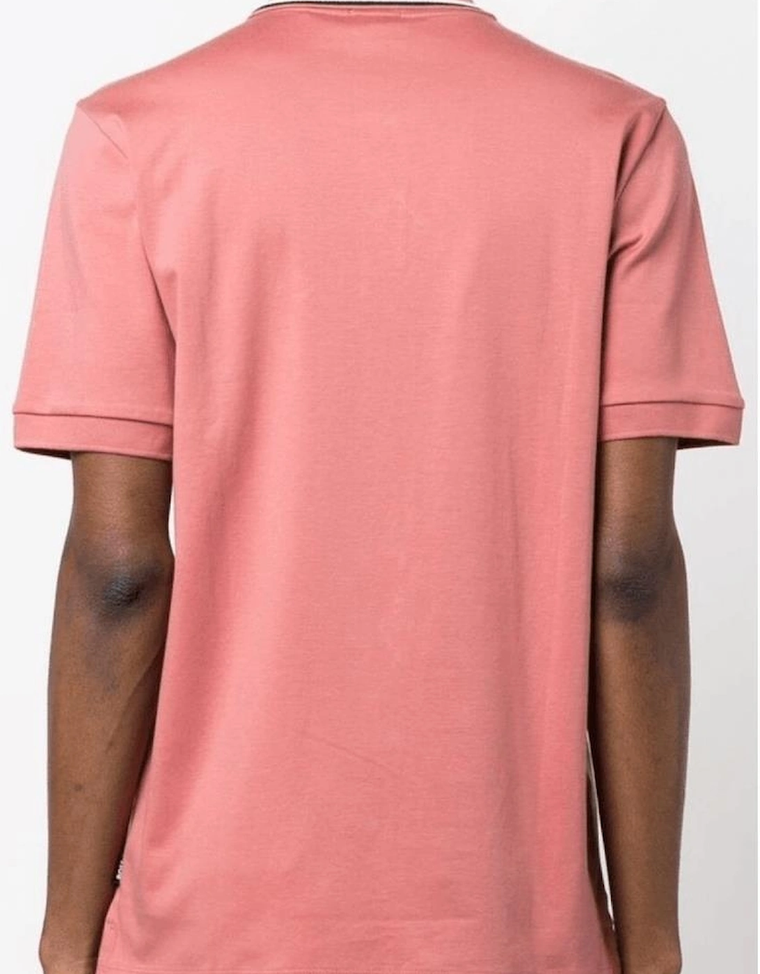 Penrose 38 Cotton Rubberised Logo Pink Polo Shirt