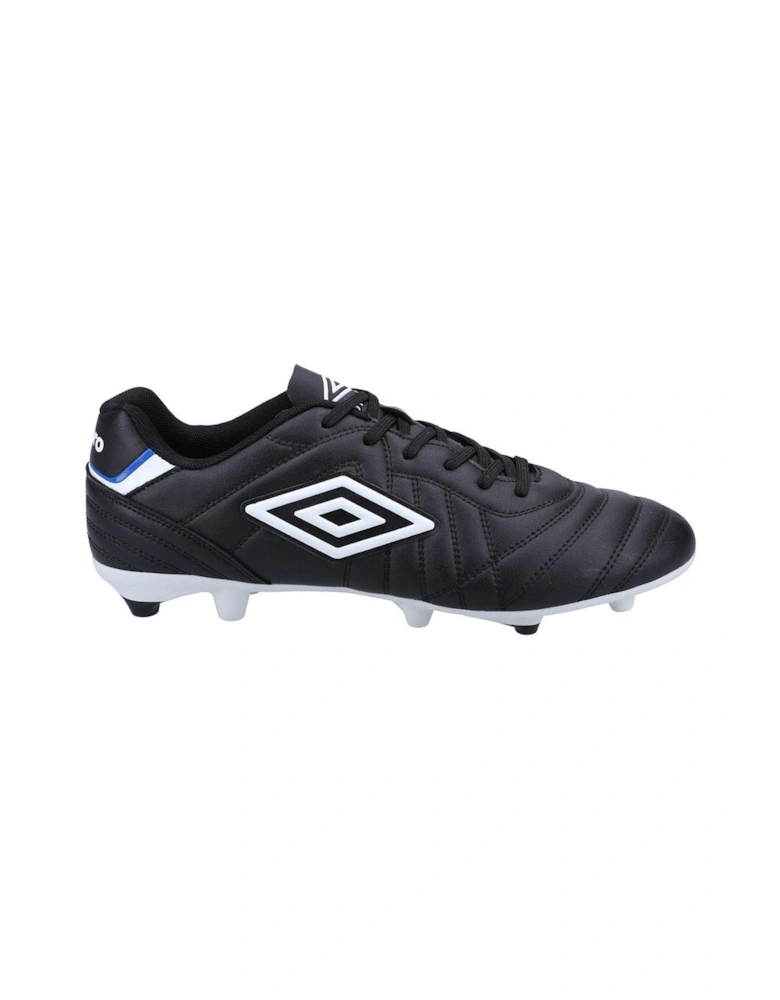 Mens Speciali Liga Firm Ground Velcro Football Boot - Black