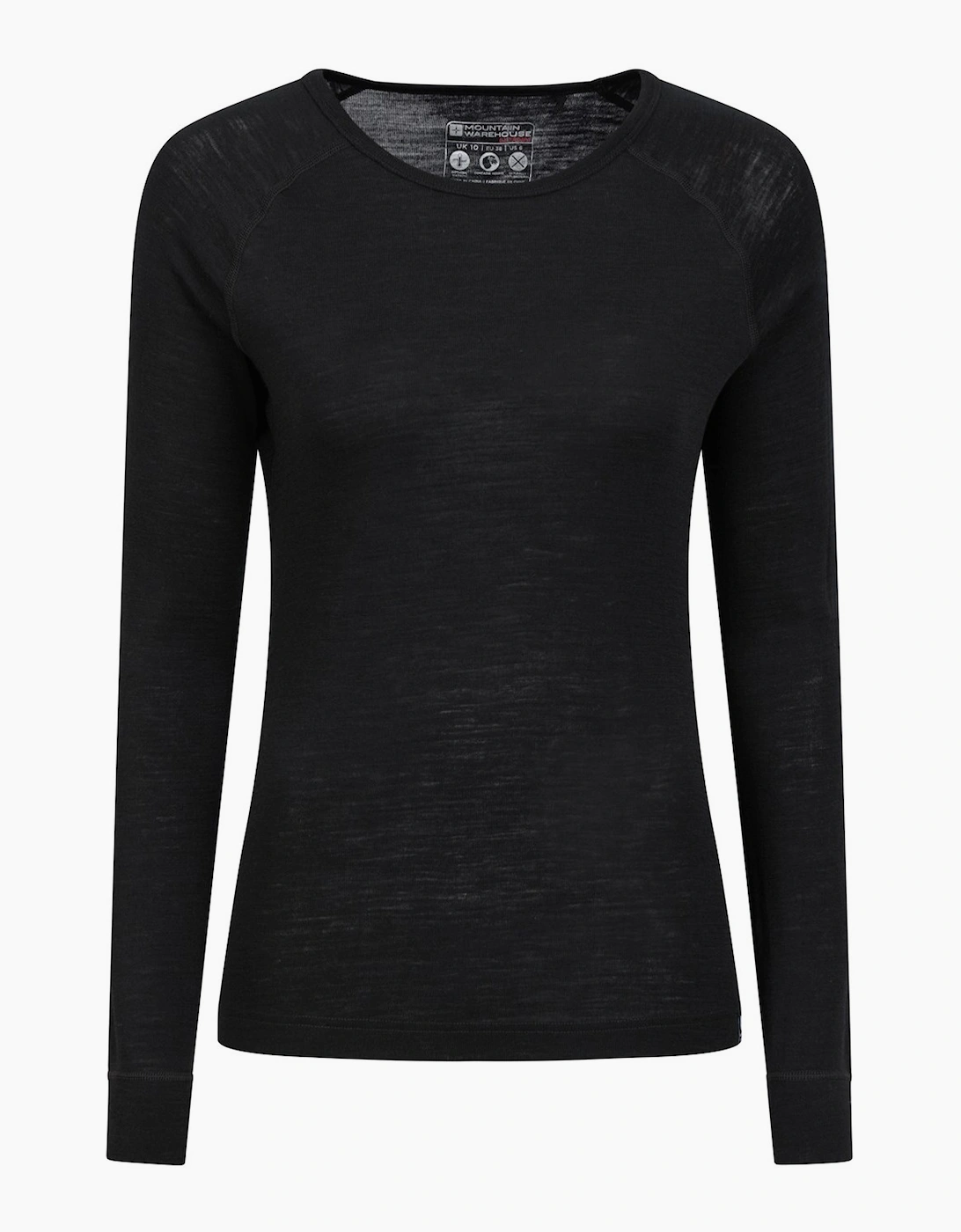 Mountain Warehouse Women's Black / Merino Ii Thermal Top  18 Size 18 Uk