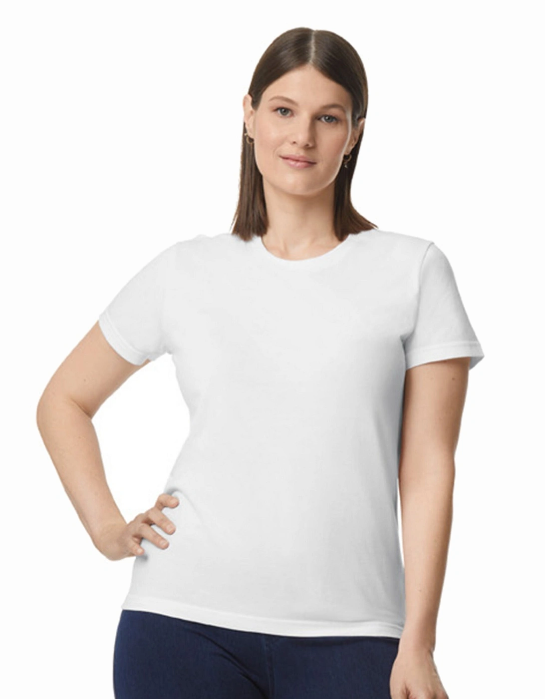 Womens/Ladies Softstyle Plain Midweight T-Shirt, 3 of 2