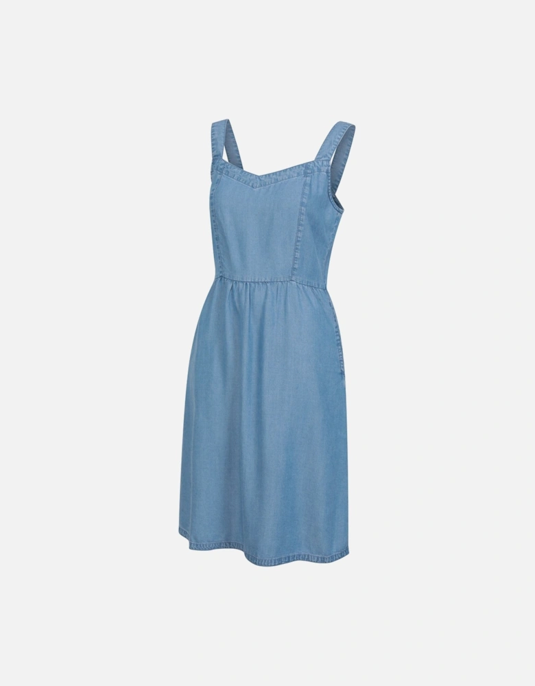 Womens/Ladies Summer Time Chambray Midi Dress