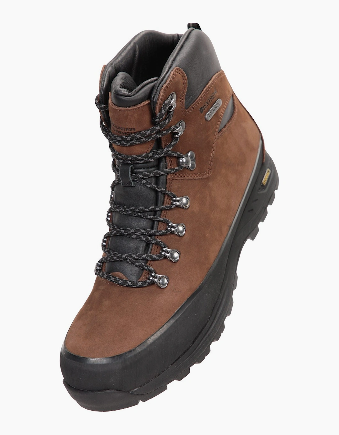 Mountain Warehouse Men's Mountain Warehouse Mens Quest Nubuck IsoGrip Hiking Boots - Brown