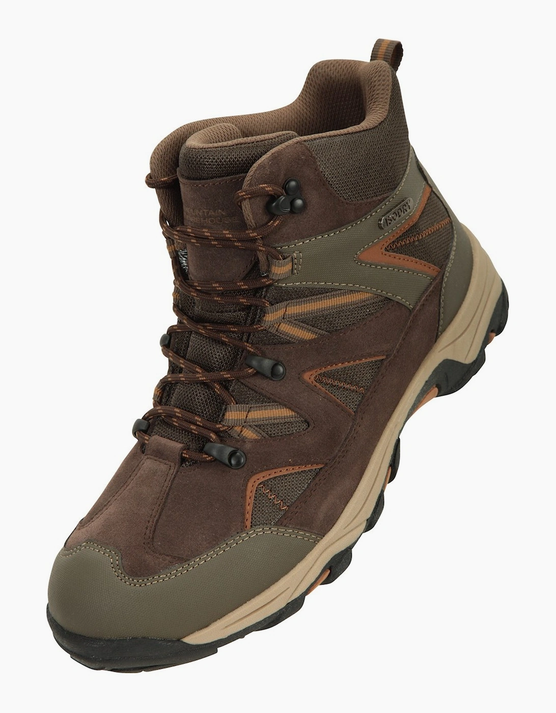 Mountain Warehouse Men's Brown Rapid Suede Hiking Boots - Size 8 UK
