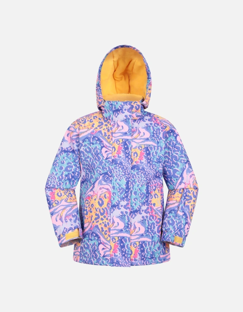 Childrens/Kids Honey Leopard Print Ski Jacket